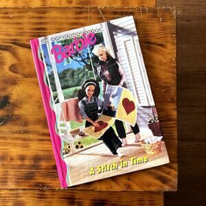 Vintage 1998 Mattel Barbie A Stitch In Time Hardcover Book